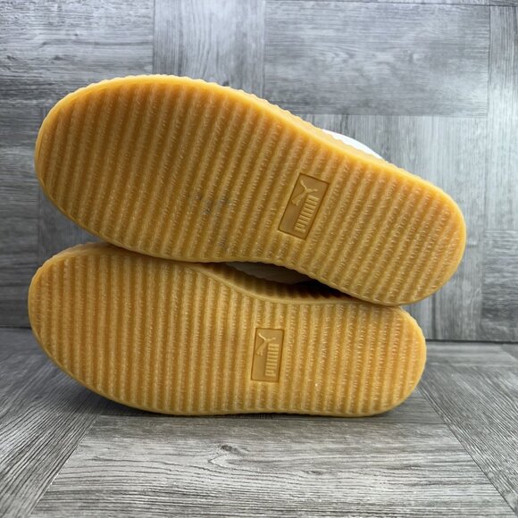 Puma Fenty Creeper Phatty Kids size 2.5c Corduroy Red White Gum Casual Shoes - Picture 7 of 8